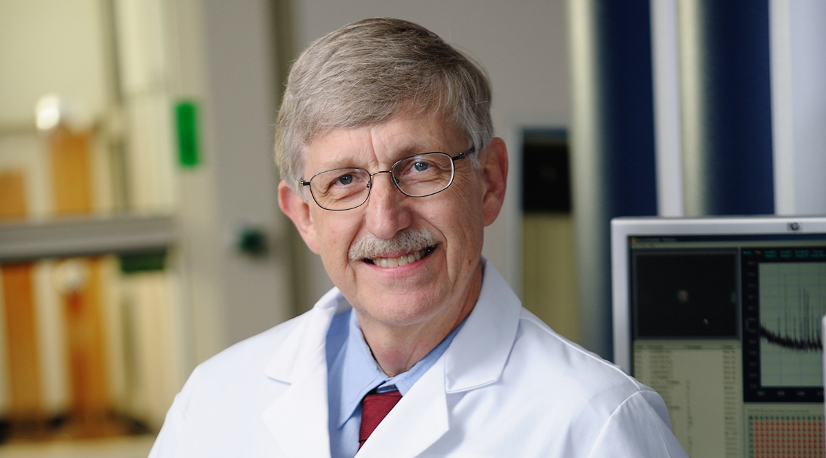 Francis Collins Portrait inside a Laboratory Francis Collins