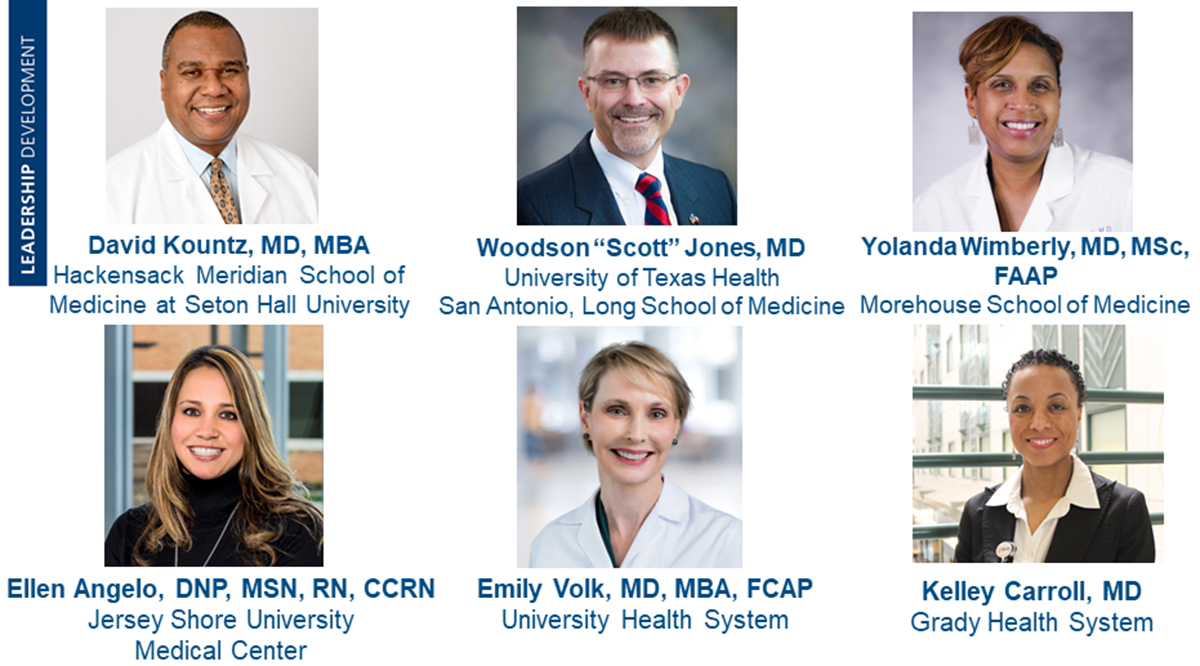 Speakers of Building a Culture of Collaboration webinar: Woodson "Scott" Jones, Emily Volk, Yolanda Wimberly, Kelley Carroll, David Kountz, and Ellen Angelo.