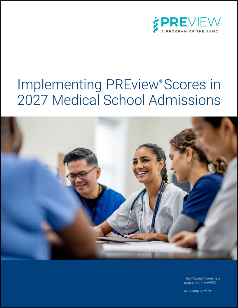 Cover image for Implementing PREview® Scores in 2027 Medical School Admissions