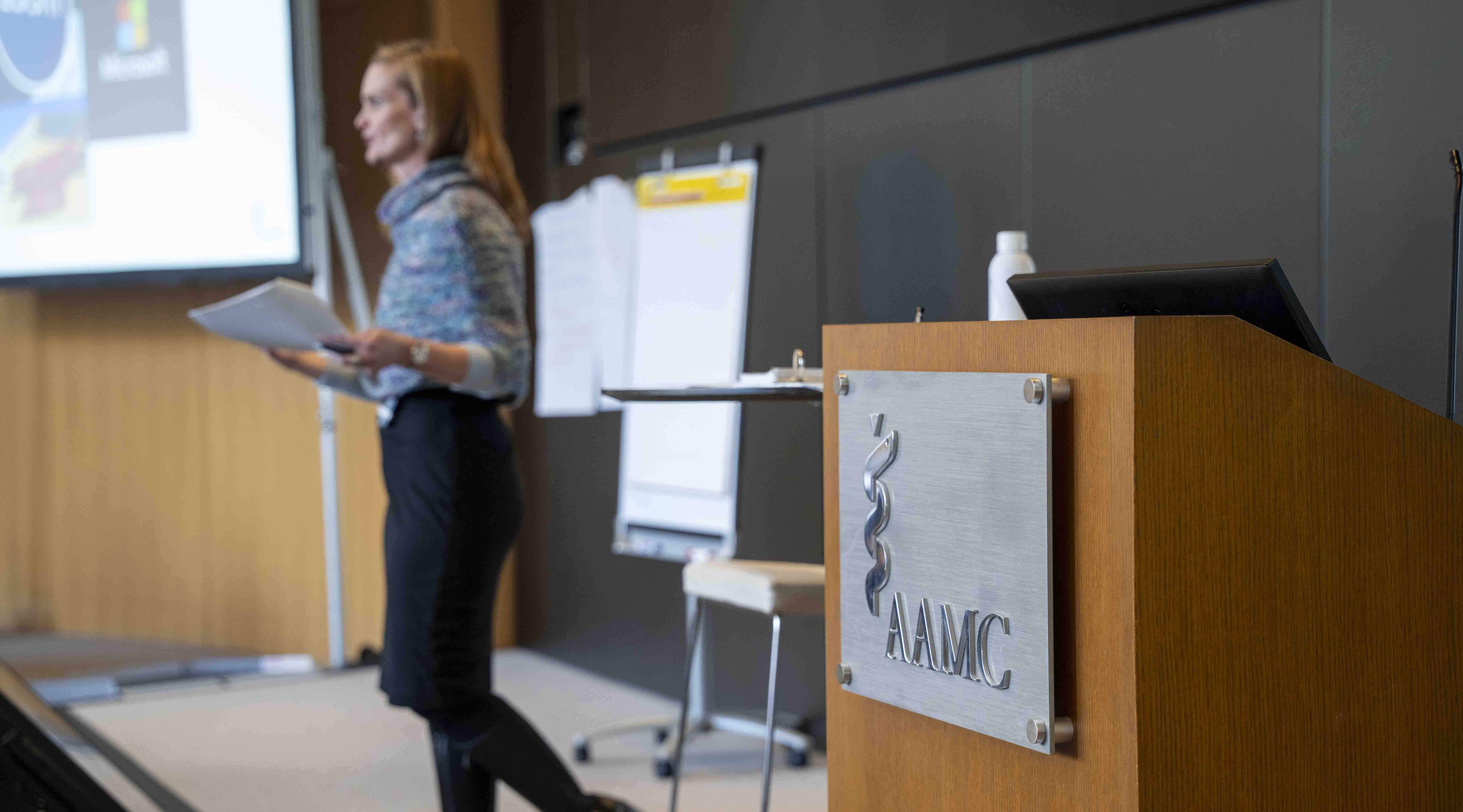 Faciliator leads the CORE Leadership Development course.