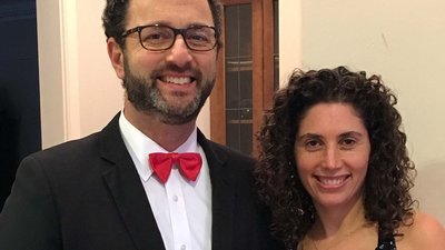 Drs. Sarah-Anne and John Henning Schumann have been married 18 years. Credit: Jesse Schumann, their son, 13 Drs. Sarah-Anne and John Henning Schumann