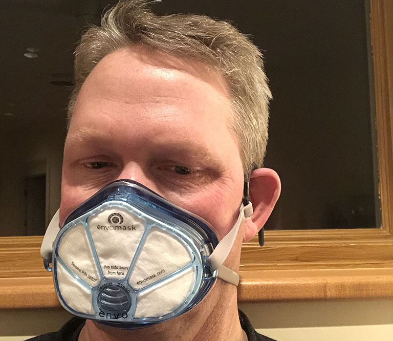 Coronavirus_Front_Lines_House Hans House, MD, an emergency medicine physician at the University of Iowa Hospitals and Clinics, says he is buying his own supplies from hardware stores