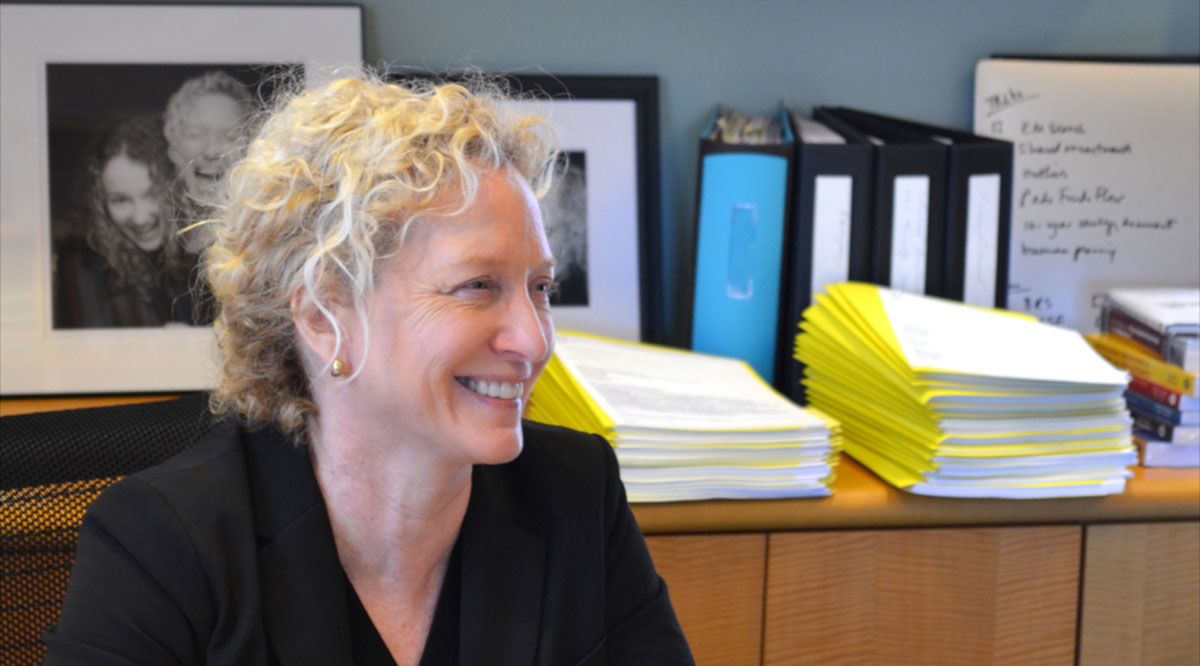 Laura Roberts, MD, in her office