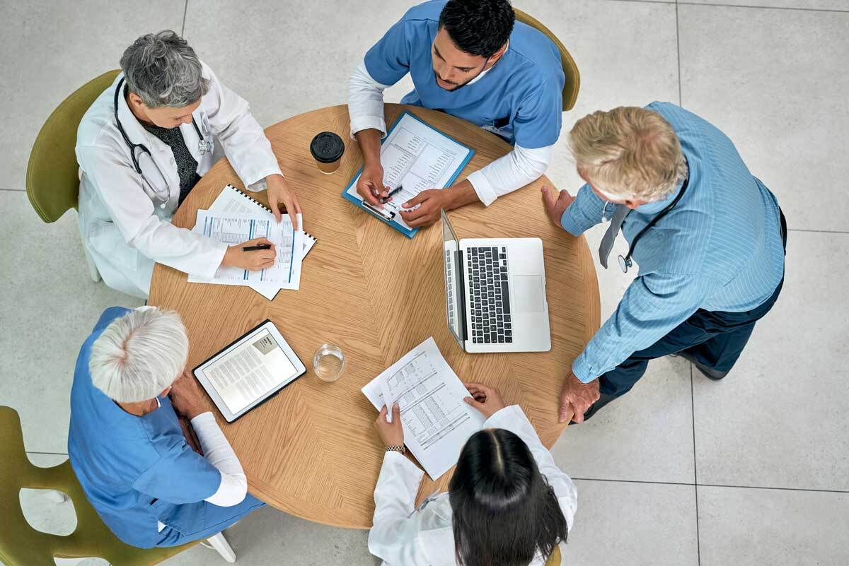 people at a table