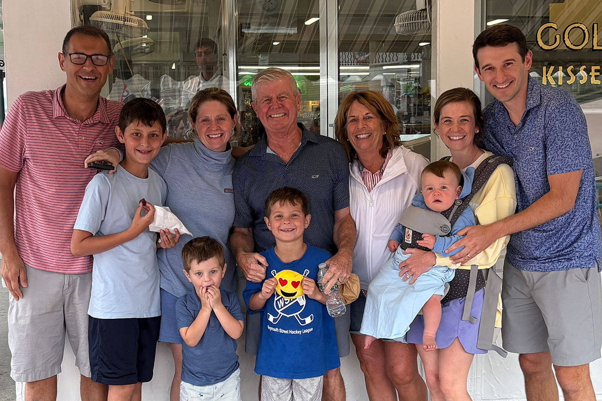 Jim D’Entremont with his family on vacation