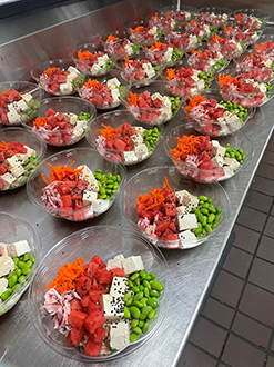 Watermelon poke bowl from Emory University Hospital