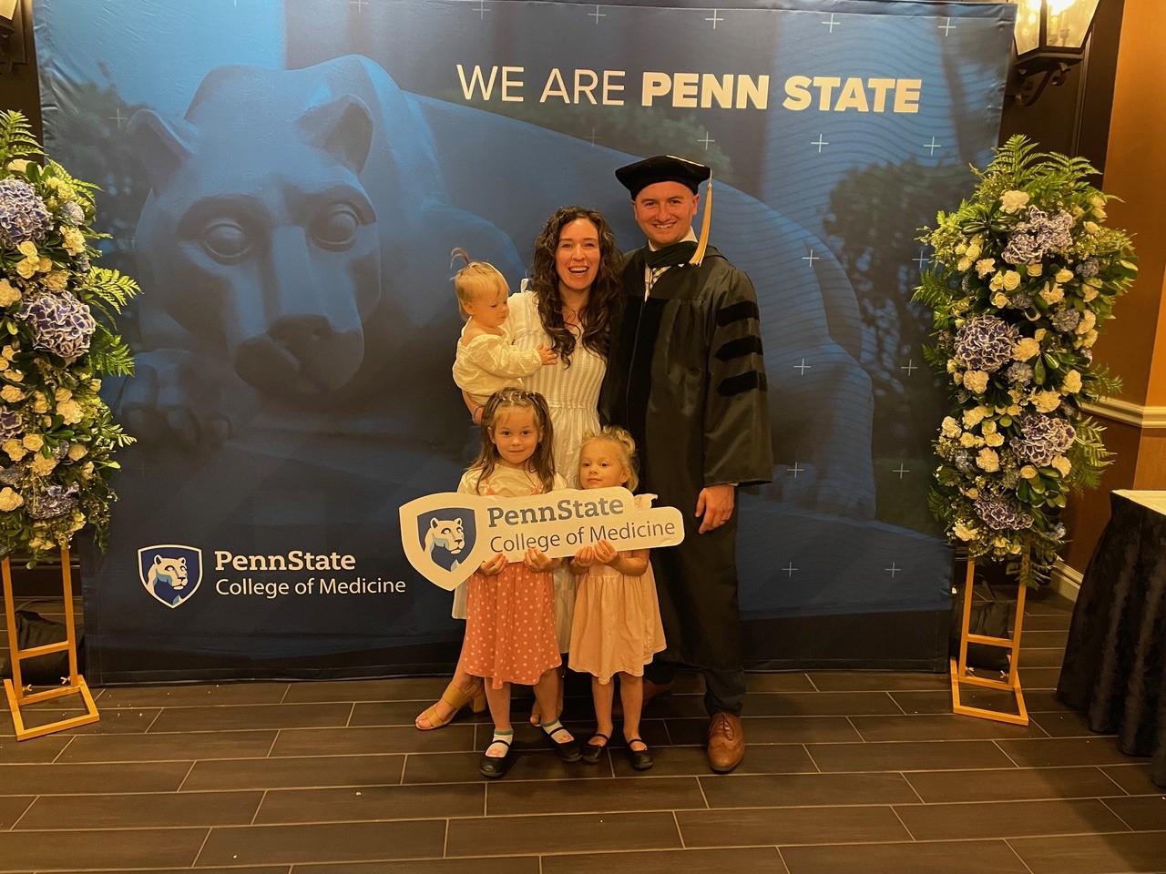 Aidan Hintze, MD and family
