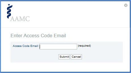Enter access code email