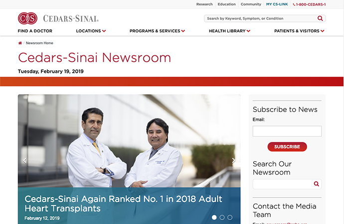 electronic comm - websites - cedars-sinai