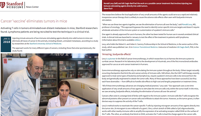 fenley - news - cancer vaccine fenley - news - cancer vaccine