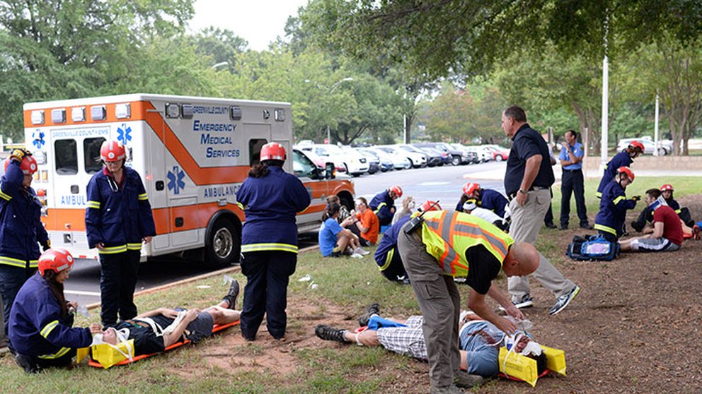 EMT training at University of South Carolina School of Medicine Greenville