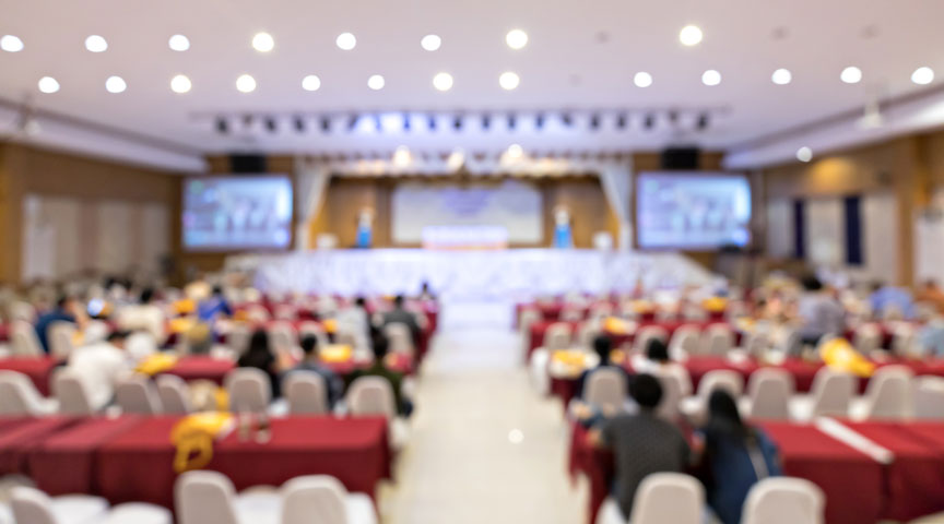 Blurred soft of audience in a seminar or meeting Blurred soft of audience in a seminar or meeting