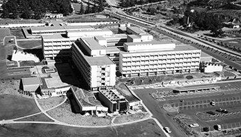 The San Fernando Veterans Administration Hospital complex in 1971.