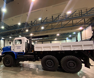 A high-water truck ready for duty at Ochsner Health.