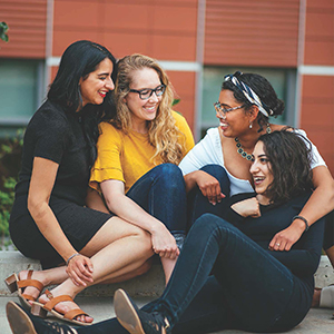 Bundle of Hers team: Harjit Kaur, Margaux Miller, Bushra Hussein, and Leen Samha