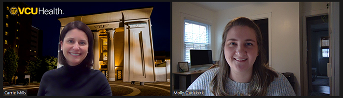 Carrie Mills and Molly Oudekerk