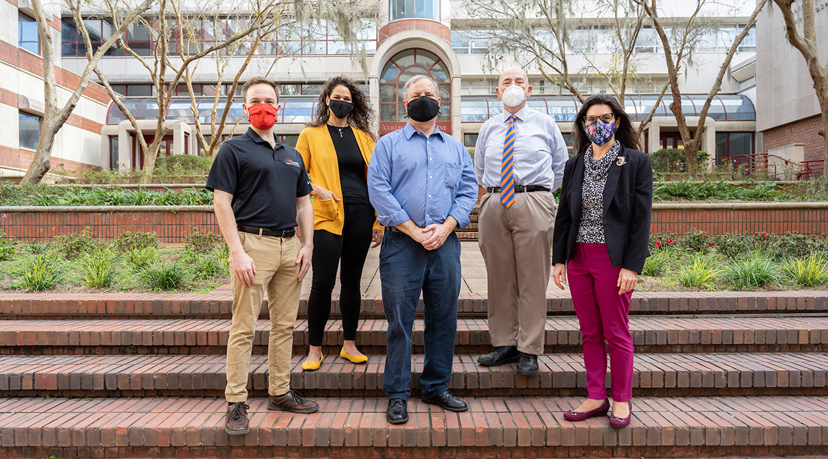 Kyle Walker, Selena Carter, Greg Hamilton, Bill Levesque, and Rossana Passaniti