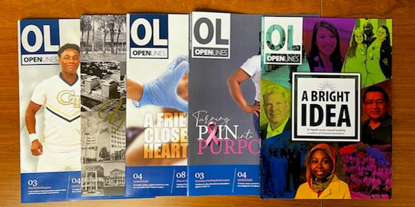 Four different Open Lines by UF Health Jacksonville covers