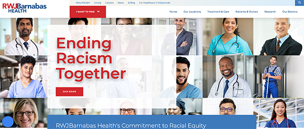 RWJBarnabas Health Ending Racism Together website