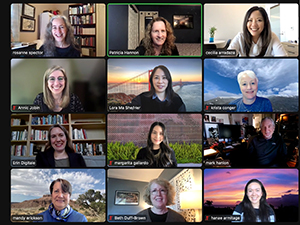 Rosanne Spector, Patricia Hannon, Cecilia Arradaza, Annic Jobin, Lora Ma, Krista Conger, Erin Digitale, Margarita Gallardo, Mark Hanlon, Mandy Erickson, Beth Duff-Brown, and Hanae Armitage