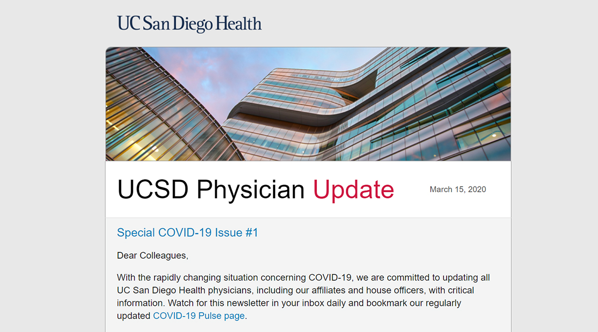 UC San Diego Health Physician Update