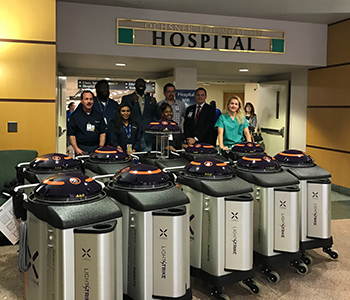 UV robots at Ochsner Health System