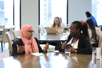 Small group discussions take place during CORE program.