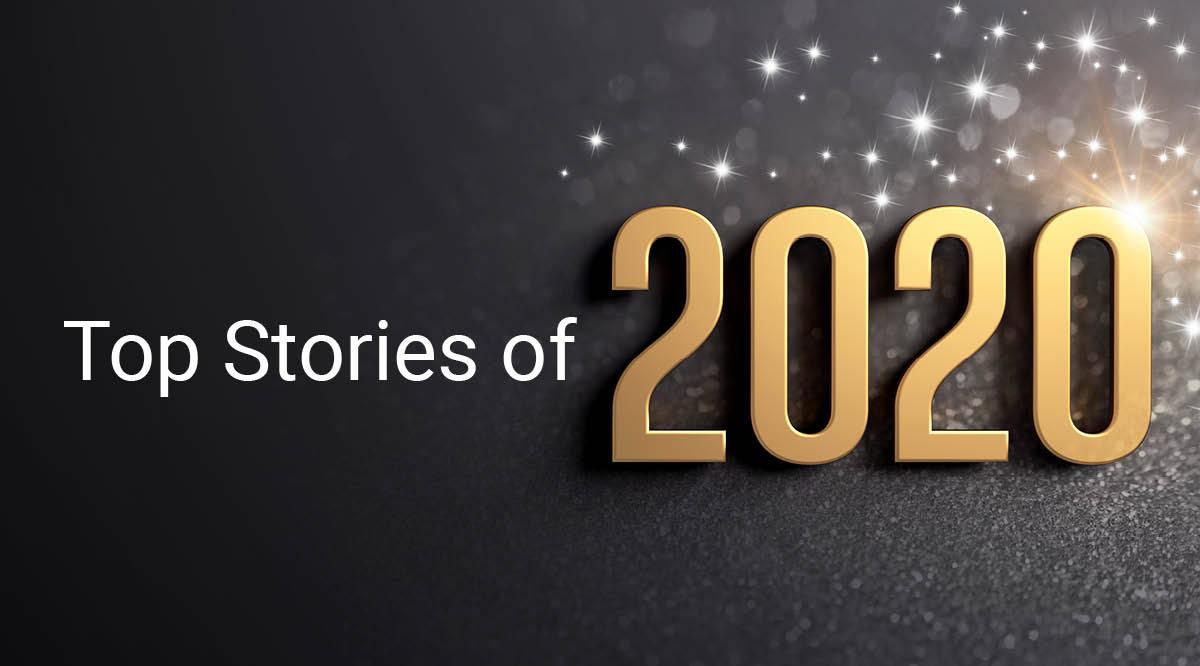 Illustration that says "Top Stories of 2020"
