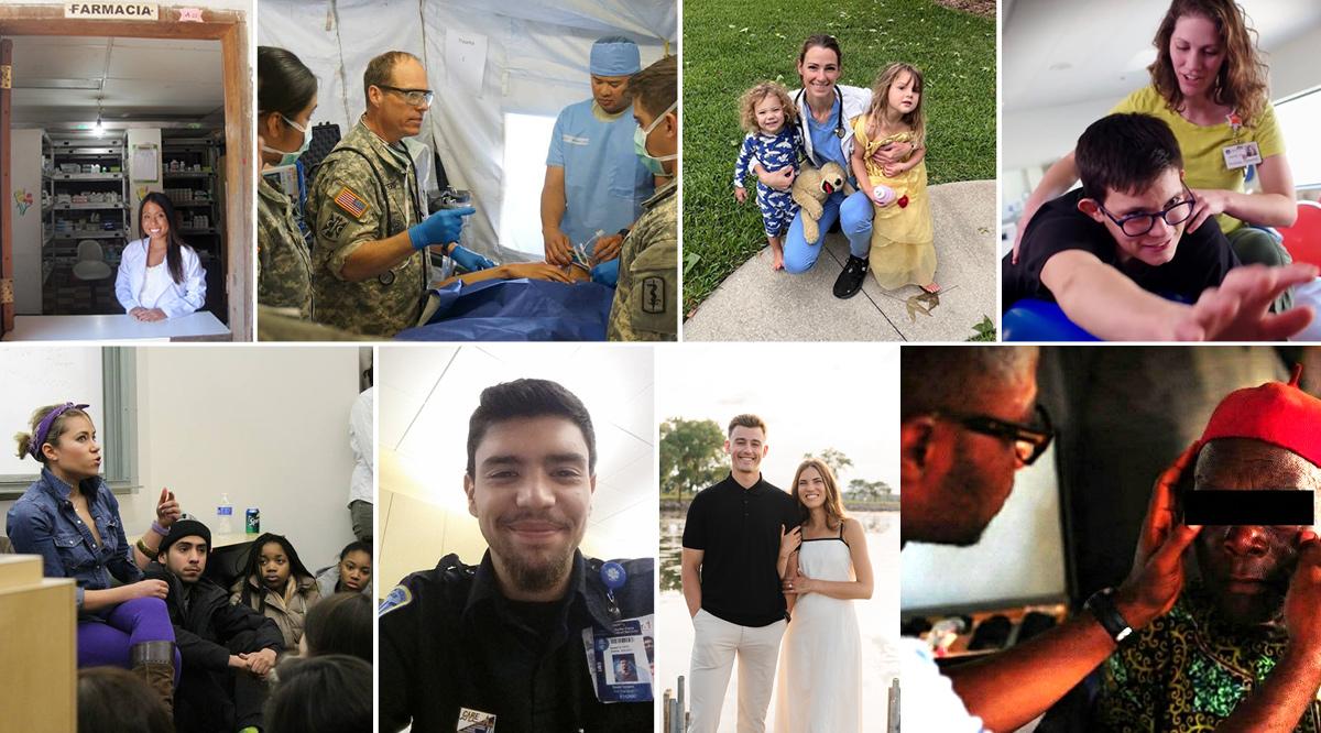 A collage of Match Day 2026 students