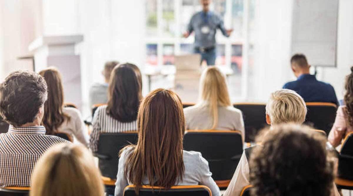 classroom with instructor