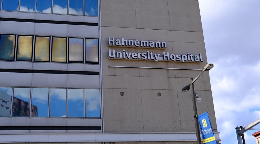 Hahnemann university hospital building exterior