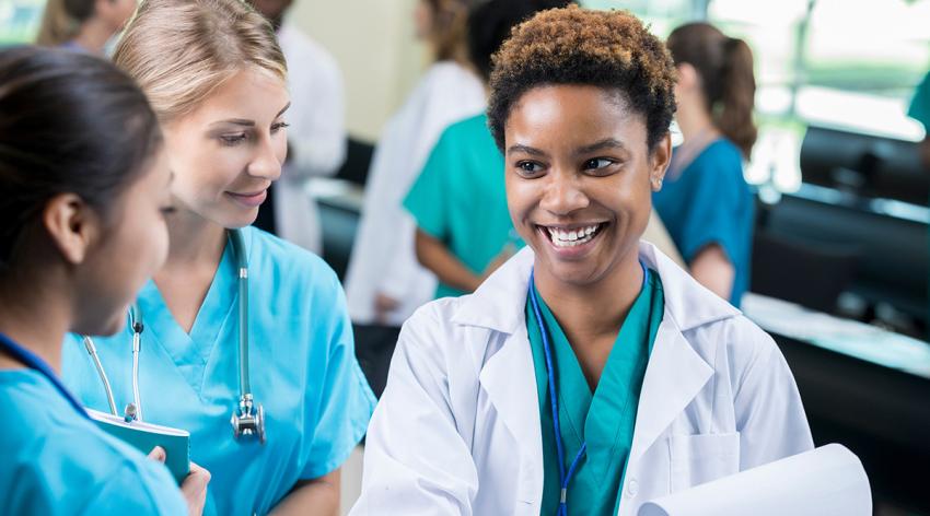 Three female doctors