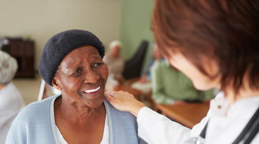 a doctor with a patient