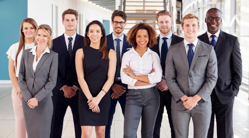 Professional group of people