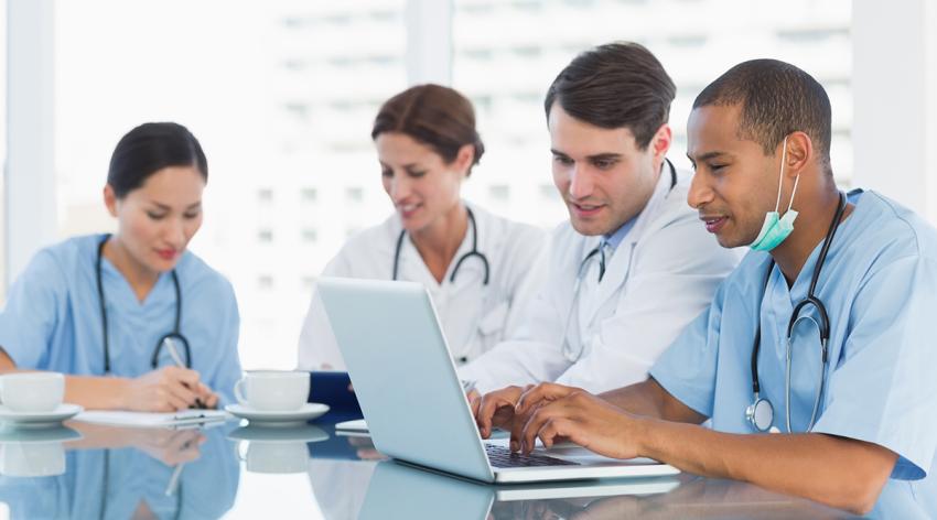 Doctors in a meeting at hospital