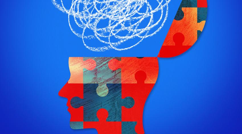 Illustration of opening head with scribble