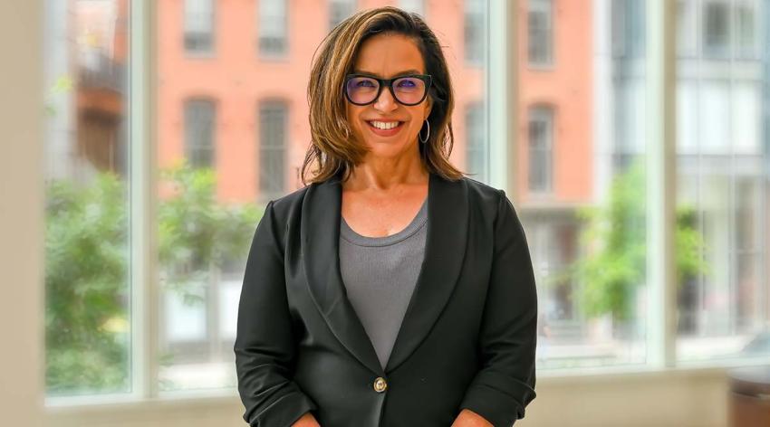 AAMC Chief Communications and Marketing Officer Susan Cato at AAMC headquarters in Washington D.C.