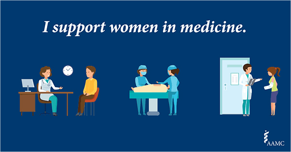 Social media banner I support women in medicine I support women in medicine.